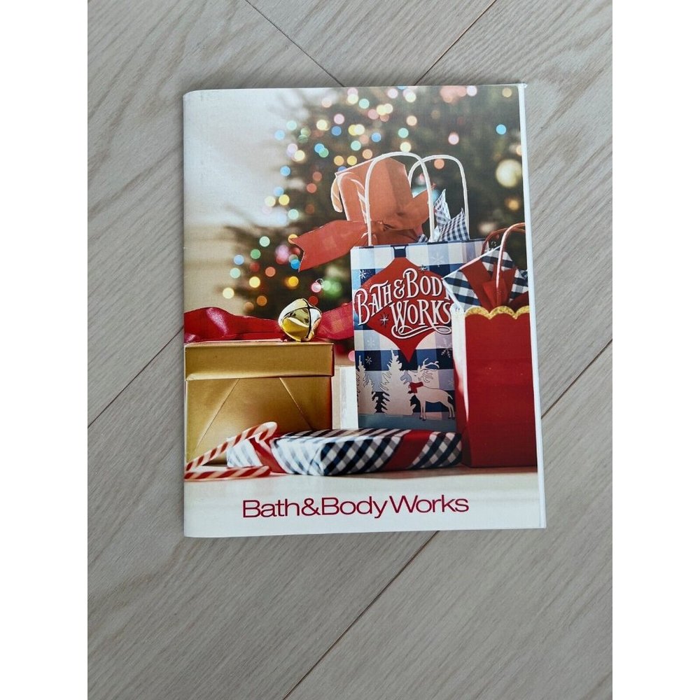 Bath & Body Works Flat Lined Holiday Notebook